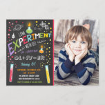 Science Experiment Birthday Invitation Boy Kaart<br><div class="desc">Een perfecte manier om je gasten uit te nodigen voor je verjaardagsfeestje!</div>