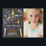 Science Experiment Birthday Invitation Girl Kaart<br><div class="desc">Een perfecte manier om je gasten uit te nodigen voor je verjaardagsfeestje!</div>