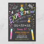 Science Experiment Birthday Invitation Girl Kaart<br><div class="desc">Een perfecte manier om je gasten uit te nodigen voor je verjaardagsfeestje!</div>