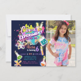 Science Experiment Invitation with Foto Kaart
