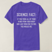 Science Fact Funny Science Fact Humor Design T-shirt (Design voorkant)