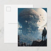 Science Fiction Alien City Landscape Sci Fi Briefkaart (Voorkant / Achterkant)