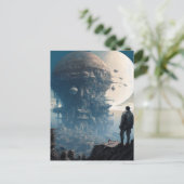 Science Fiction Alien City Landscape Sci Fi Briefkaart (Staand voorkant)
