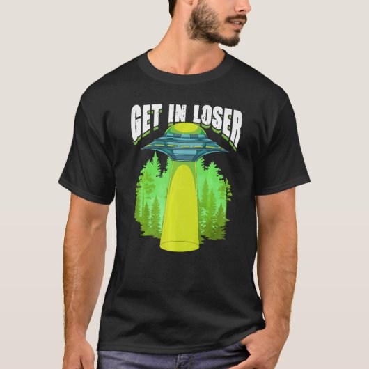 Science Fiction Alien Ontvoering UFO Alien T-shirt (Voorkant)