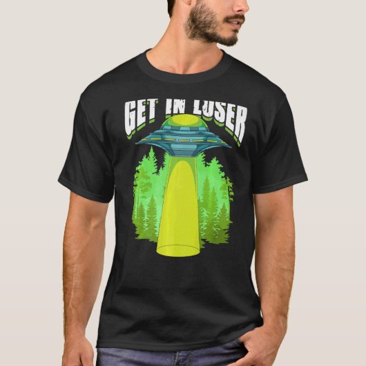 Science Fiction Alien Ontvoering UFO Alien T-shirt (Voorkant)