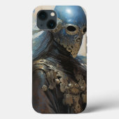 Science Fiction Alien Wearing Helmet Mask Case-Mate iPhone Case (Achterkant)