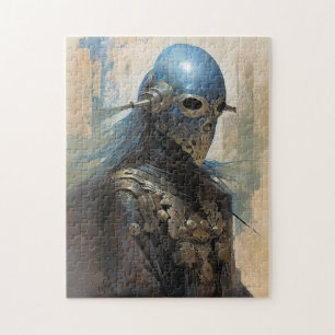 Science Fiction Alien Wearing Helmet Mask Legpuzzel