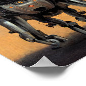 Science Fiction Art | Portret van een Robot Dog Poster (Hoek)