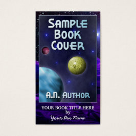 Science-Fiction Author Promotion Big Book Hoesje Visitekaartje