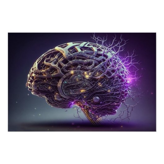 Science Fiction Brain Perfect Poster (Voorkant)