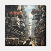 Science Fiction City Magneet (Voorkant)