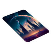 Science Fiction Cyberpunk Space City Magneet (Rechterzijde)
