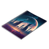 Science Fiction Cyberpunk Space City Notitieboek (Linkerzijde)