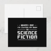Science Fiction Dag Ruimtevaart Alien Cadeau Idee Briefkaart (Voorkant / Achterkant)