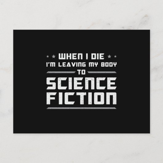 Science Fiction Dag Ruimtevaart Alien Cadeau Idee Briefkaart (Voorkant)