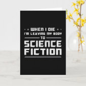 Science Fiction Dag Ruimtewetenschap Alien Cadeau Kaart (Gele Bloem)