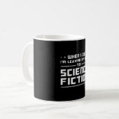 Science Fiction Day Space Science Alien Gift Idee Koffiemok (Voorkant links)