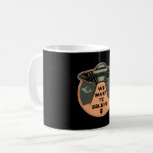 Science Fiction Day Space Science Alien Stars Gift Koffiemok (Voorkant links)