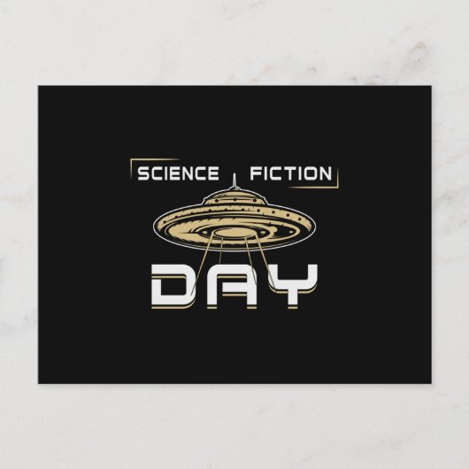 Science Fiction Day Stars Space Science Alien Gift Briefkaart (Voorkant)