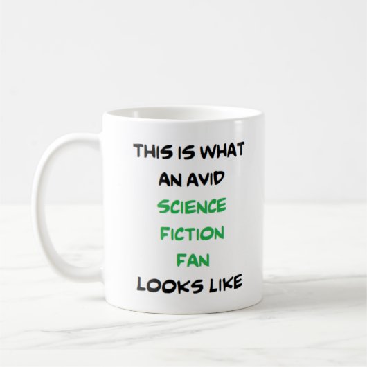 science fiction fan , enthousiast koffiemok (Links)