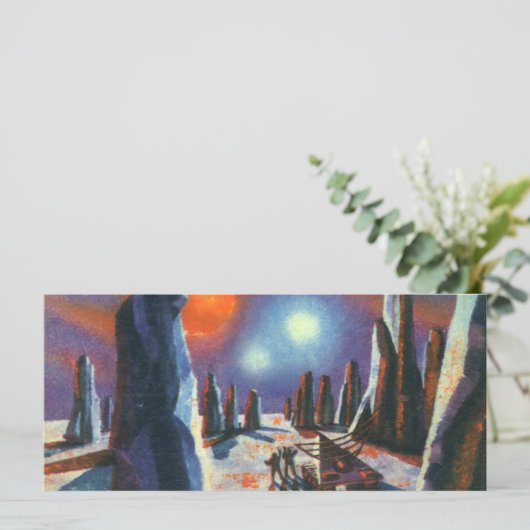  Science Fiction Foreign Planet met Aliens (Staand voorkant)