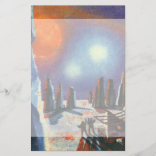  Science Fiction Foreign Planet met Aliens Briefpapier