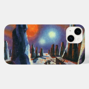  Science Fiction Foreign Planet met Aliens Case-Mate iPhone 14 Hoesje