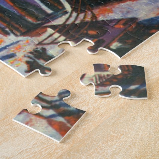  Science Fiction Foreign Planet met Aliens Legpuzzel (Zijkant)