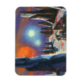 Science Fiction Foreign Planet met Aliens Magneet (Verticaal)