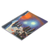  Science Fiction Foreign Planet met Aliens Notitieboek (Linkerzijde)