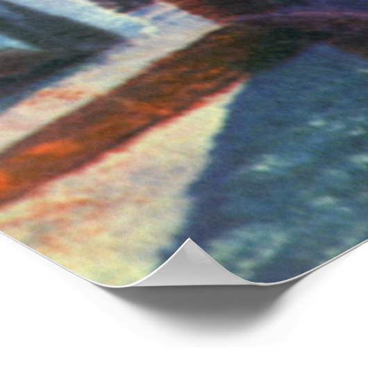 Science Fiction Foreign Planet met Aliens Poster (Hoek)