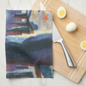  Science Fiction Foreign Planet met Aliens Theedoek (Quarter Fold)