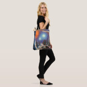  Science Fiction Foreign Planet met Aliens Tote Bag (Op model)