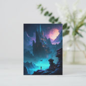 Science Fiction Futuristic City Briefkaart (Staand voorkant)