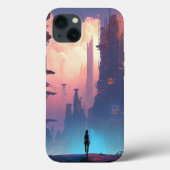 Science Fiction Futuristic City Case-Mate iPhone Case (Achterkant)