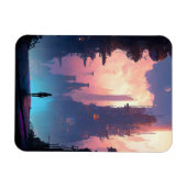 Science Fiction Futuristic City Magneet (Horizontaal)