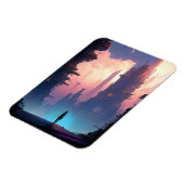 Science Fiction Futuristic City Magneet (Linkerzijde)