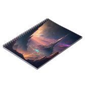 Science Fiction Futuristic City Notitieboek (Linkerzijde)