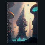 Science Fiction Futuristic City Notitieboek<br><div class="desc">Fantasy art producten van The Lunarium.</div>