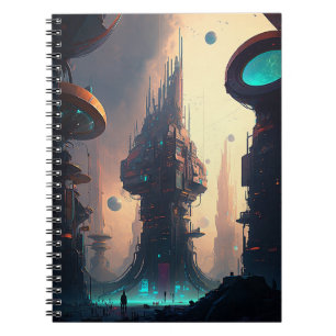 Science Fiction Futuristic City Notitieboek