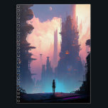 Science Fiction Futuristic City Notitieboek<br><div class="desc">Fantasy, Sci-fi & Horror kunst van het Lunarium.</div>
