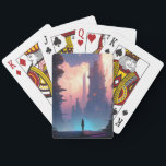 Science Fiction Futuristic City Pokerkaarten<br><div class="desc">Fantasy art producten van The Lunarium.</div>