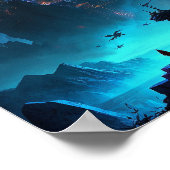 Science Fiction Futuristic City Poster (Hoek)