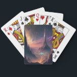 Science Fiction Futuristic City-speelkaarten Pokerkaarten<br><div class="desc">Fantasy art producten van The Lunarium.</div>