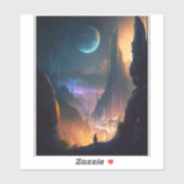 Science Fiction Futuristic City Sticker (Vel)