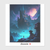 Science Fiction Futuristic City Sticker (Vel)