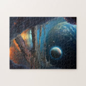 Science Fiction Futuristic Outer Space City Legpuzzel (Horizontaal)