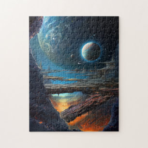 Science Fiction Futuristic Outer Space City Legpuzzel