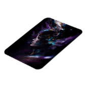 Science Fiction Head Space Explosion Astronomie Magneet (Linkerzijde)