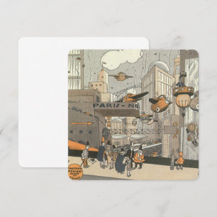 Science Fiction, Paris, France Invitation Kaart